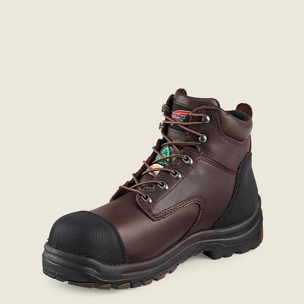 Red Wing Safety Boots King Toe® - 6-Inch Waterproof Csa Toe - Svart/Brune - Herre 2568-AOSFY